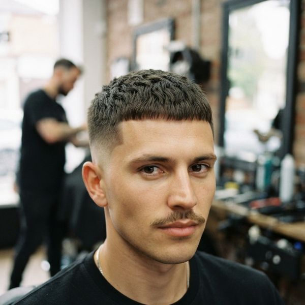 Buzz Cut French Crop Burst Fade