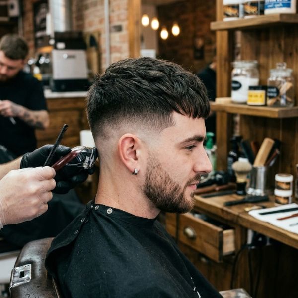 Classic French Crop Taper Fade Hair Cut