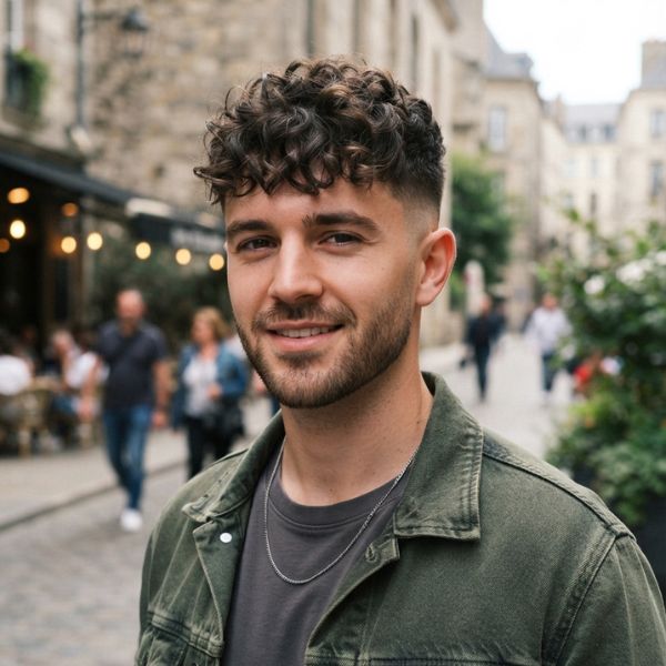 Curly French Crop with Messy Crop