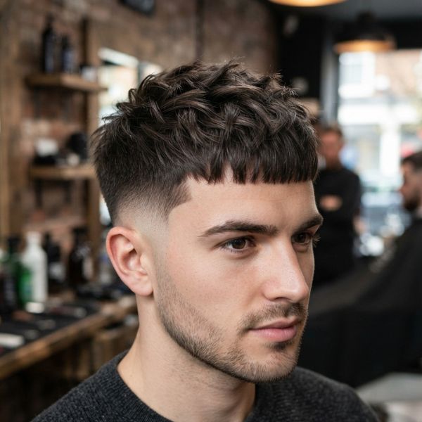 French Crop Burst Fade with Crop Top Style