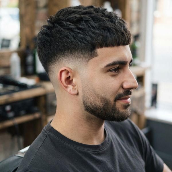 French Crop Mid Fade