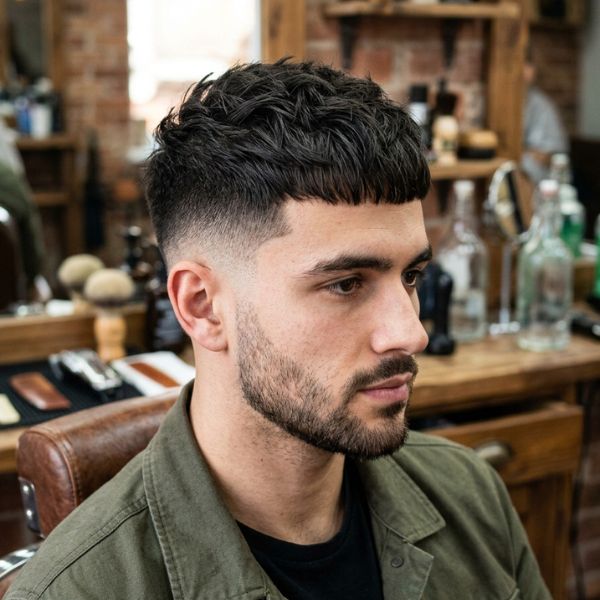 French Crop with Textured Low Taper Fade