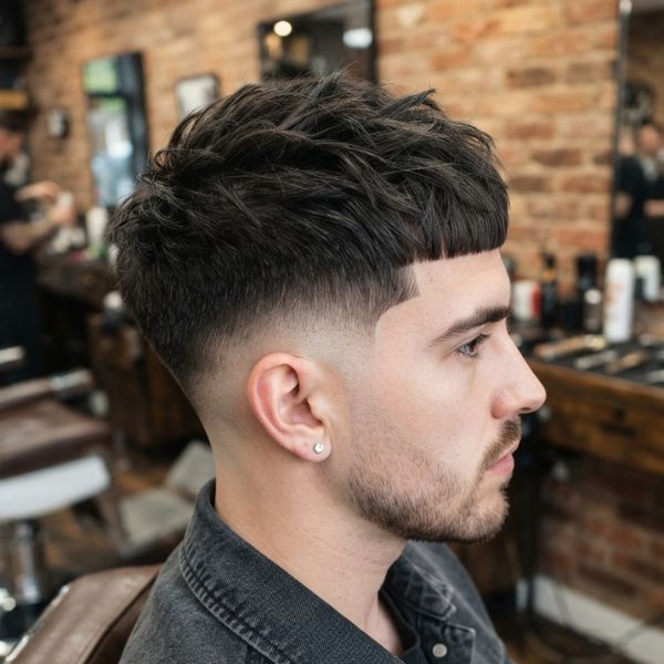 High Burst Fade French Crop