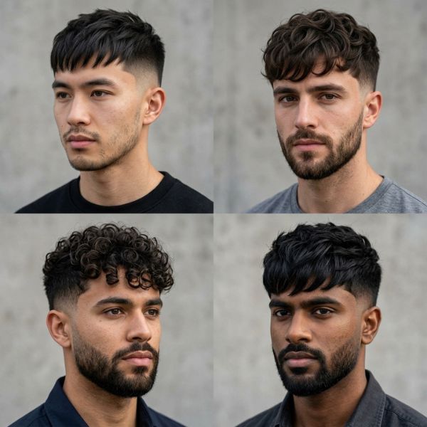 Long French Crop for Different Hair Types