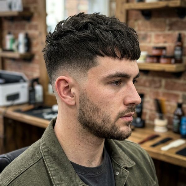 Low Taper Fade Dirty French Crop