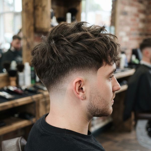 Messy French Crop Burst Fade