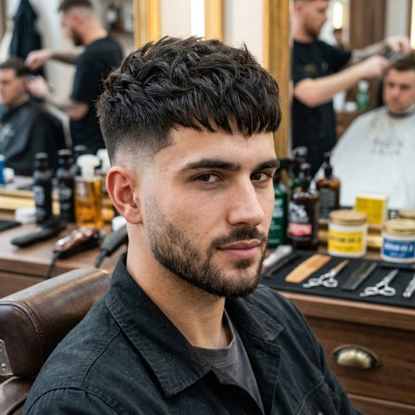 Mid Fade Textured French Crop