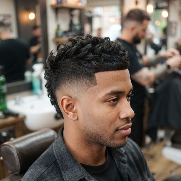 Mohawk French Crop Burst Fade