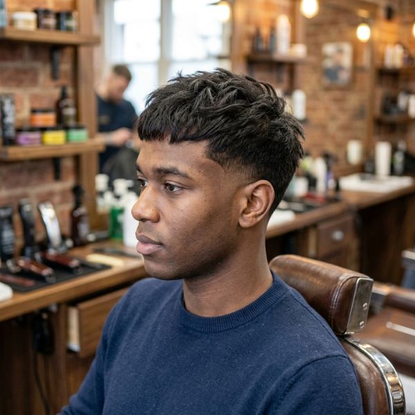 Short Textured French Crop with Low Taper