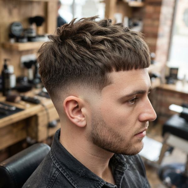 Choppy French Crop Low Fade