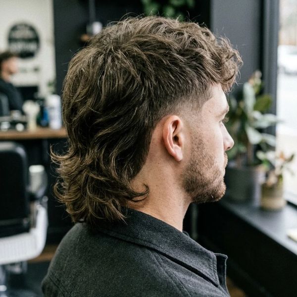 Curved Drop Shape Mullet