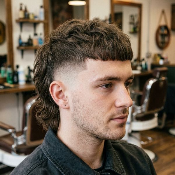 French Crop Mullet Fade