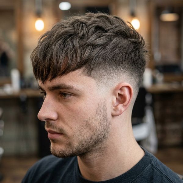 Fringe French Crop Burst Fade