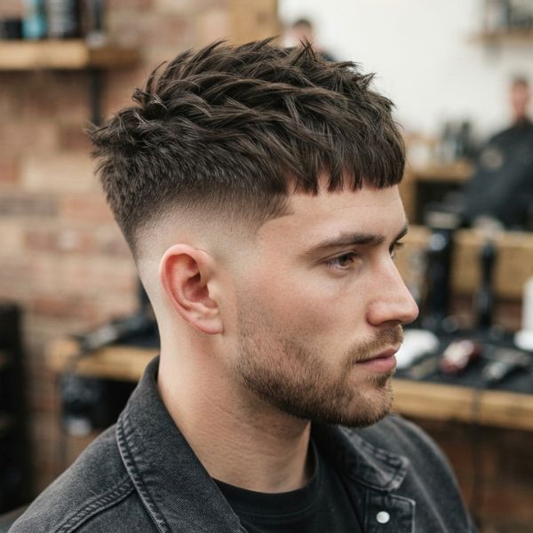 Textured French Crop Low Fade
