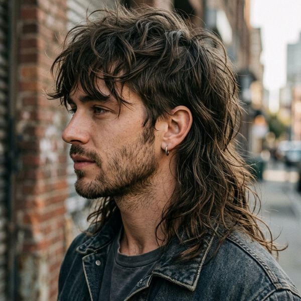Messy Long Mullet