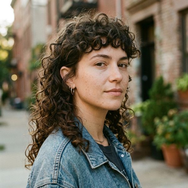 Natural Curly Mullet