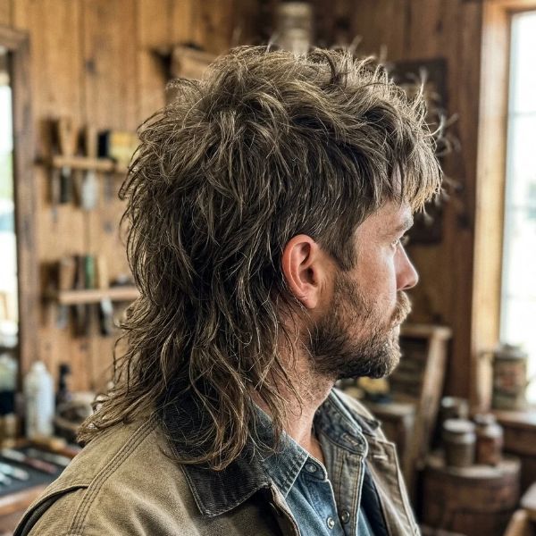 Razor Cut Cowboy Mullet