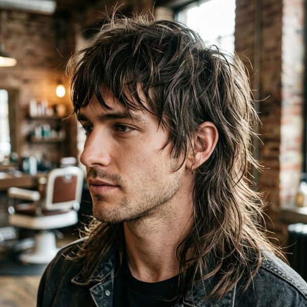 Razor Cut Long Mullet