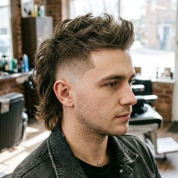 Skin Fade Faux Hawk Mullet