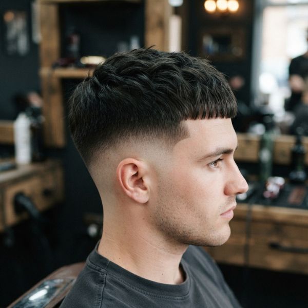 Skin Fade French Crop Low Fade