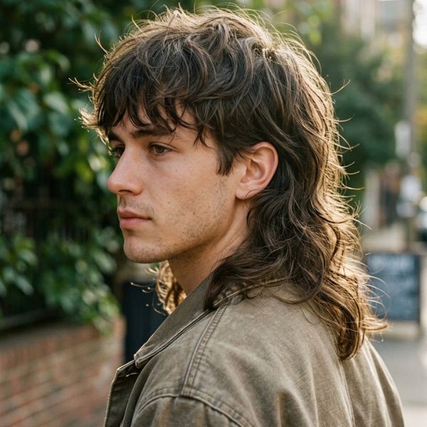 Soft Natural Long Mullet