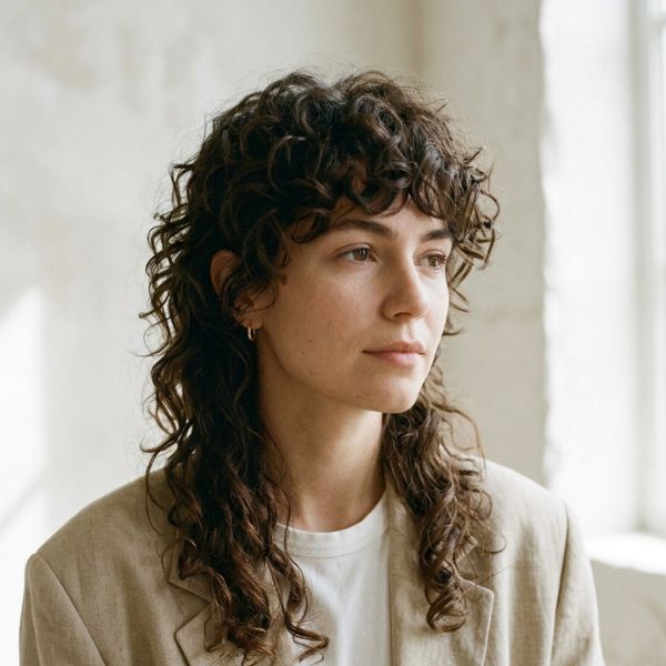Minimalist Curly Mullet