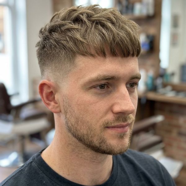 Textured French Crop Thin Hair