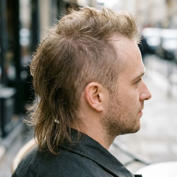 Thin Hair Faux Hawk Mullet