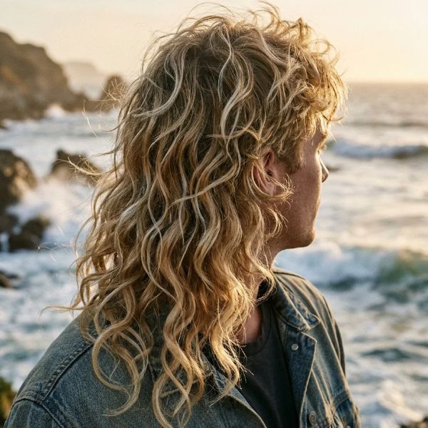 Wave Motion Blonde Mullet